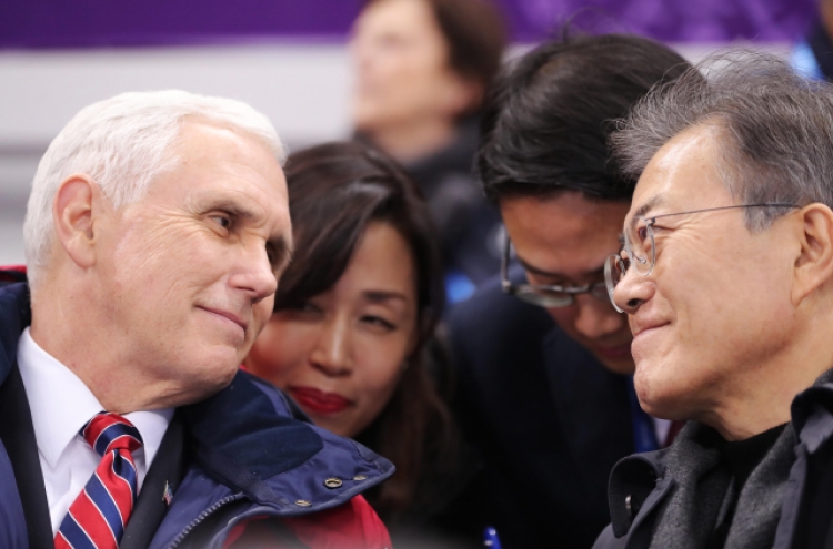 Pence says he and his 'friend' Moon reaffirmed commitment against NK nukes