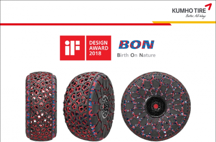 Kumho Tire’s concept tire wins iF Design Award