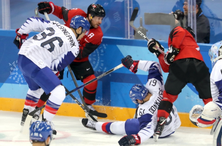 [PyeongChang 2018] S. Korea falls to Canada for 3rd straight loss in men's hockey