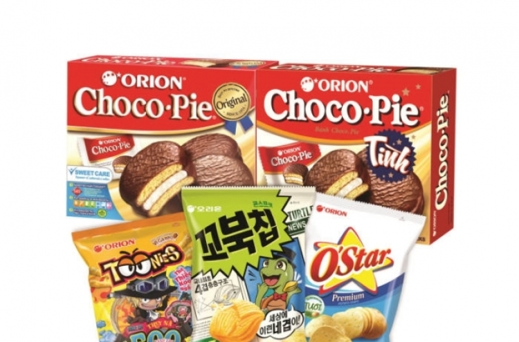 Orion ranked 14th in global top 100 confectionery companies
