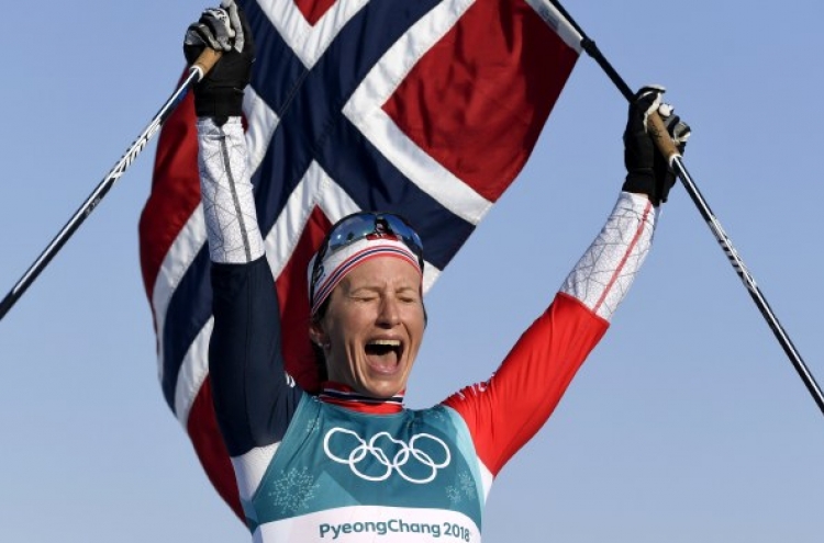 [PyeongChang 2018] Norway's Marit Bjoergen wins final gold of PyeongChang 2018 in cross-country skiing