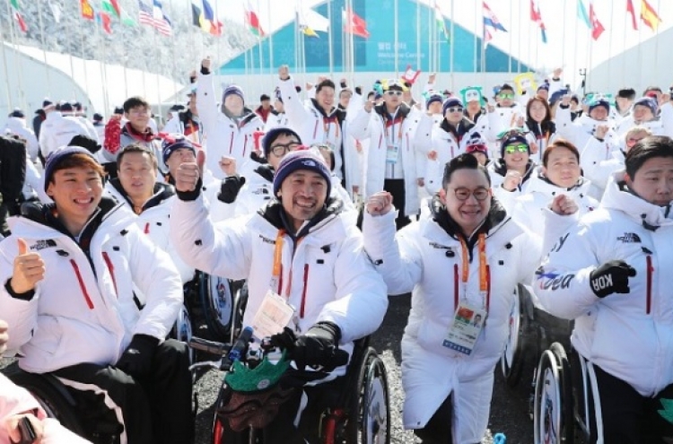 [PyeongChang 2018] Korean Paralympic squad officially welcomed at athletes' village