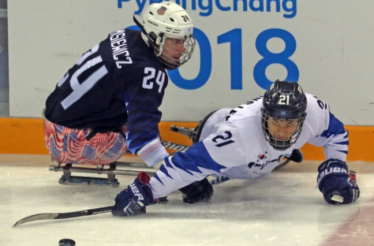 [PyeongChang 2018] Korean ice sledge hockey team falls 8-0 to US at PyeongChang Paralympics