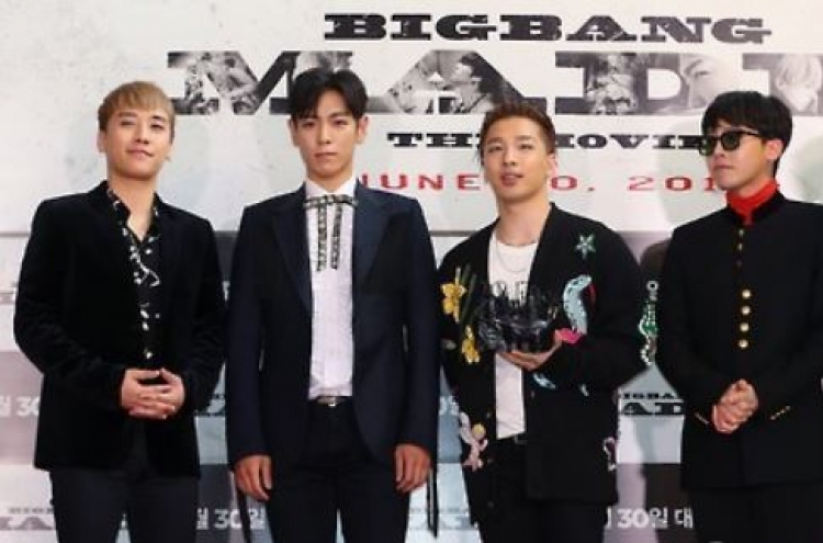 Big Bang dominates music streaming charts with 'Flower Road'