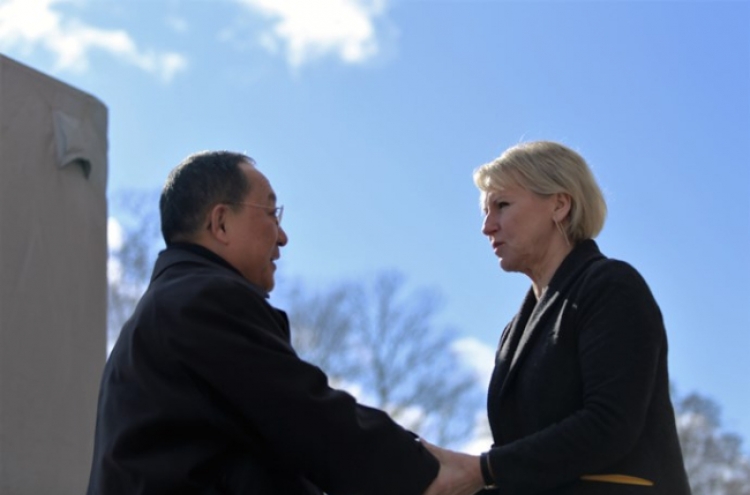 N. Korean, Swedish foreign ministers conclude rare talks