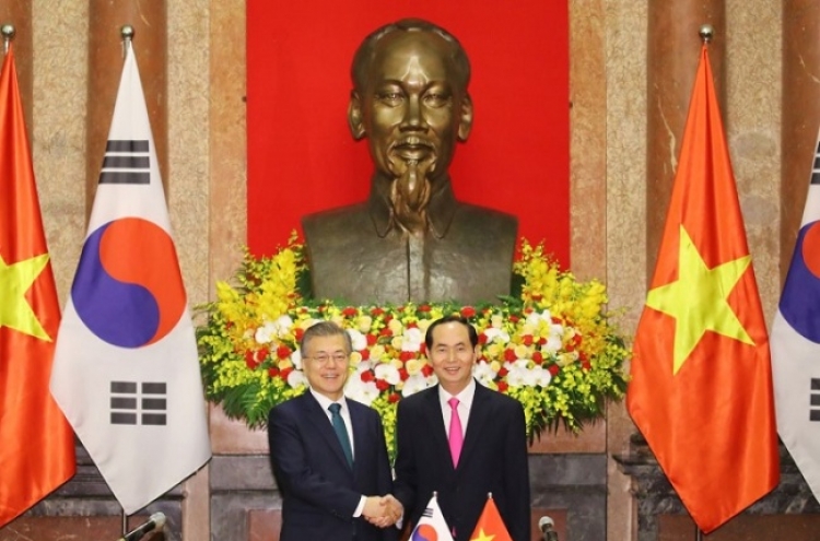 Leaders of Korea, Vietnam agree to boost trade, bilateral cooperation