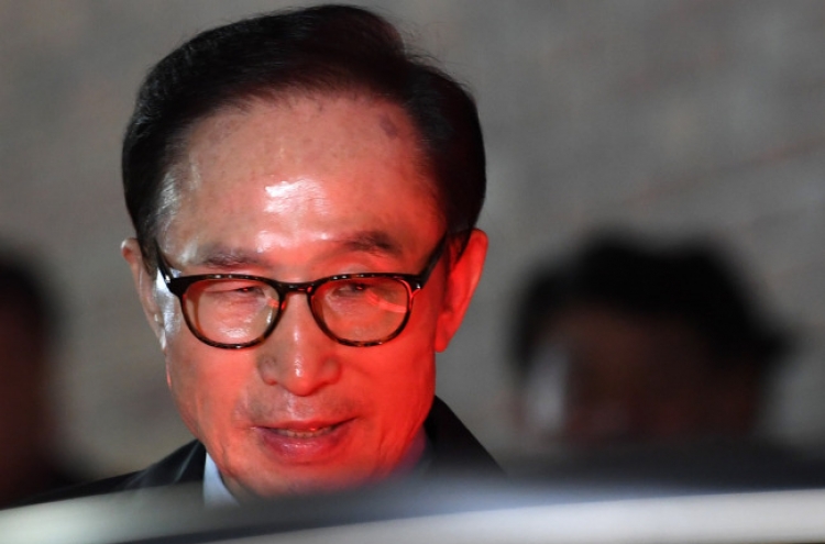 Ex-President Lee Myung-bak indicted on embezzlement, bribery
