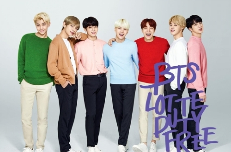 Lotte Duty Free releases promotional music video featuring BTS