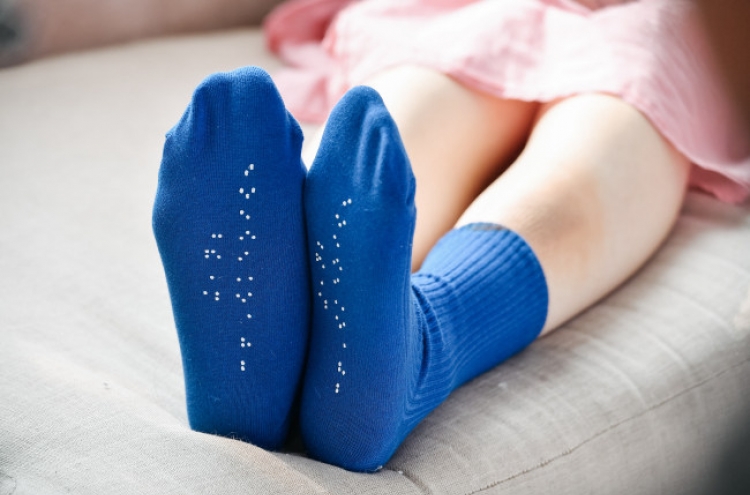 Innocean Worldwide makes braille socks for visually impaired