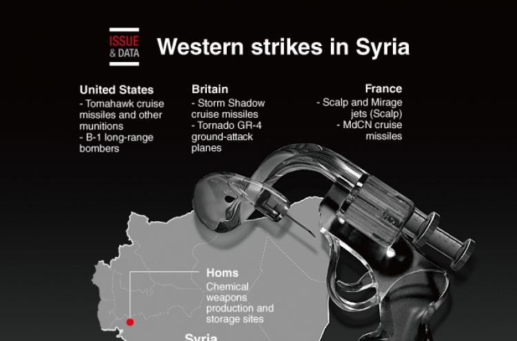 [Graphic News] Western strikes in Syria