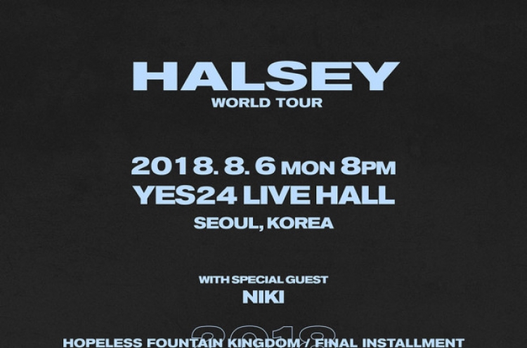 Halsey to hold first concert in Korea
