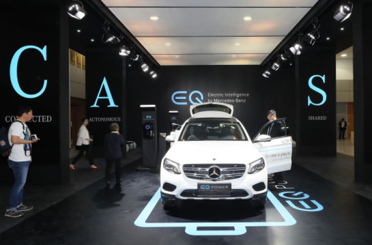 Niro EV, Benz’s EQ lineup unveiled at Jeju EV expo