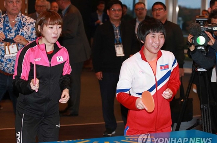 Koreas team up at table tennis worlds