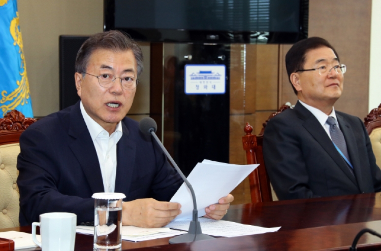 Moon urges stern punishment against sexual crimes
