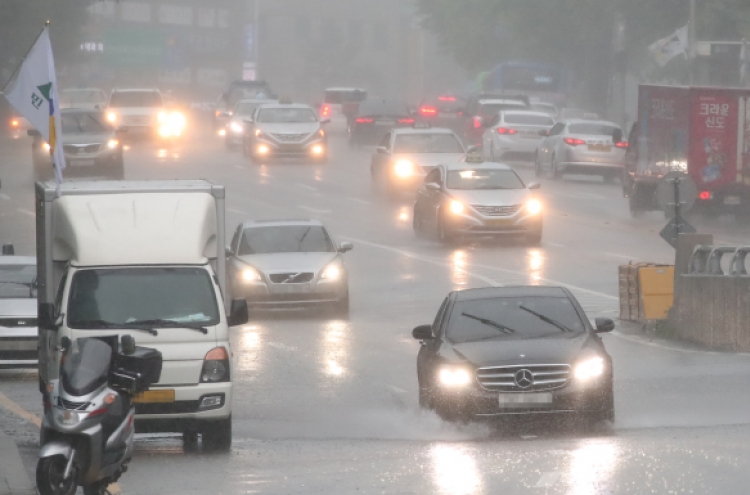 중부지방에 또 폭우…서울 등 시간당 30㎜ 강한 비