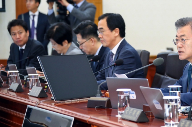 Moon urges early implementation of extra budget to create more jobs