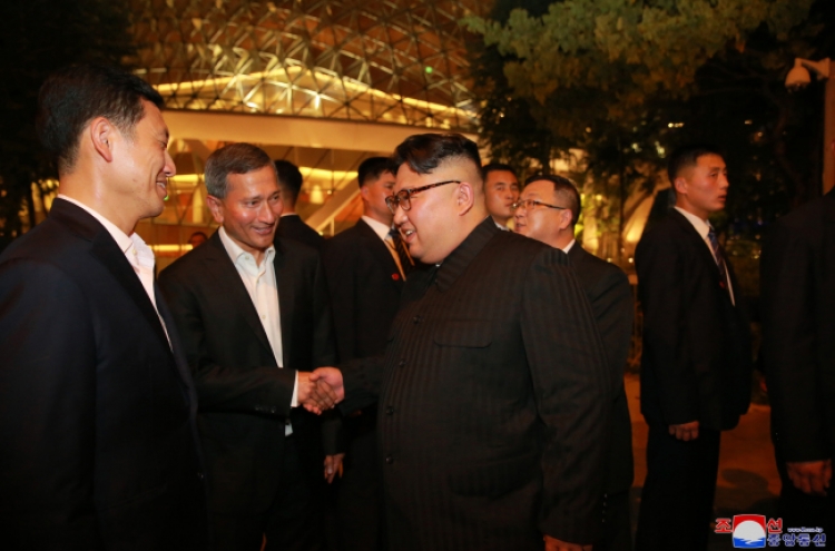 [US-NK Summit] Swift NK media reports on Kim's Singapore itinerary unusual, yet strategic