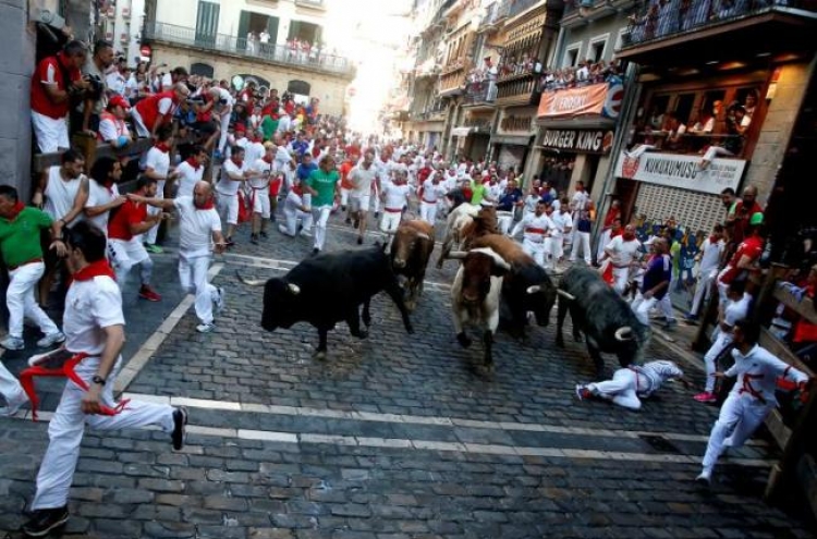 ‘황소 런닝’ 스페인 축제, 올해에도 5명 부상