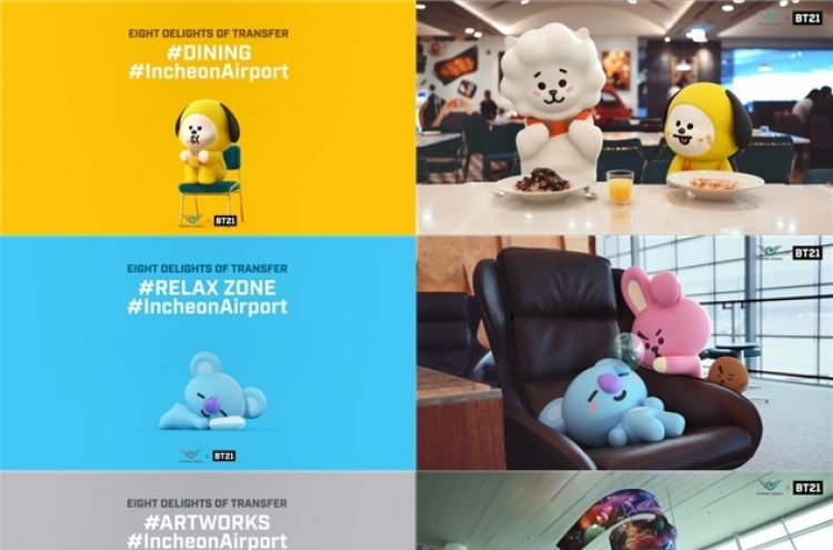 Incheon Airport signs on BTS to target millennial tourists