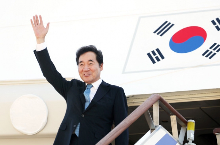 S. Korean prime minister leaves for Indonesia for Asian Games