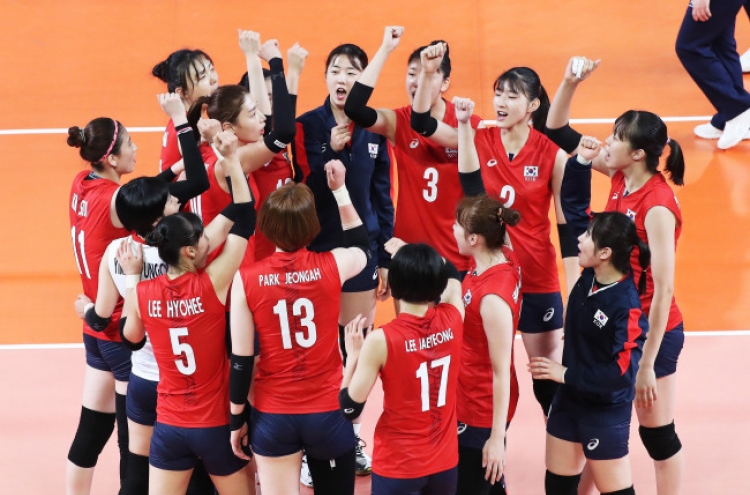 Defending champion Korea wins 2nd straight women’s volleyball match