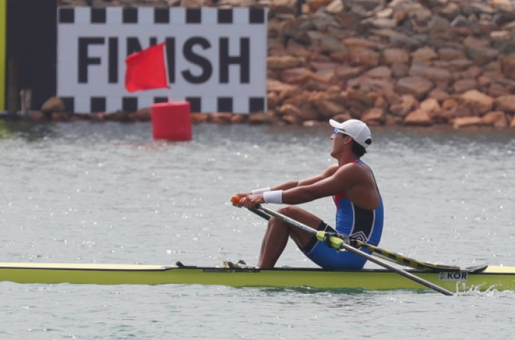 Korea wins 3 silver, 1 bronze in rowing