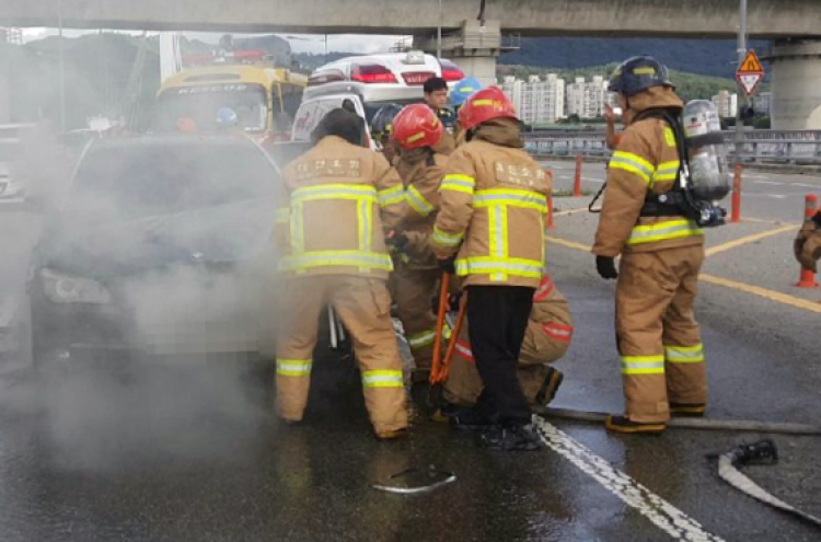 Another BMW car catches fire in Korea