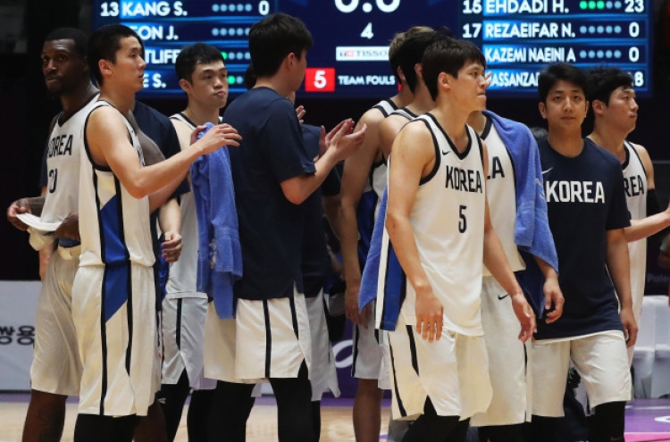 S. Korea falls to Iran 80-68 in men’s basketball semis