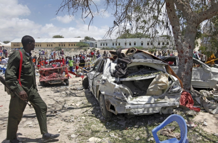 Suicide car bombing in Somalia's capital kills at least 6