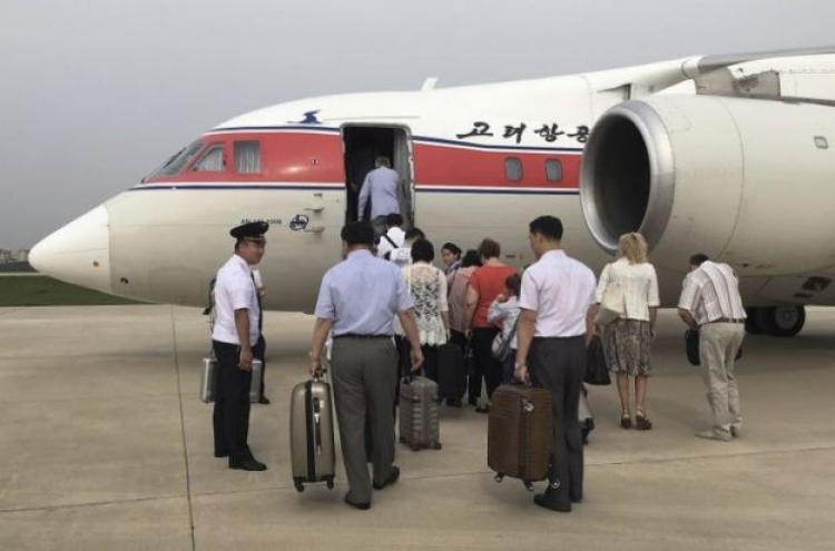 N. Korea increases flights to Pyongyang ahead of founding anniversary