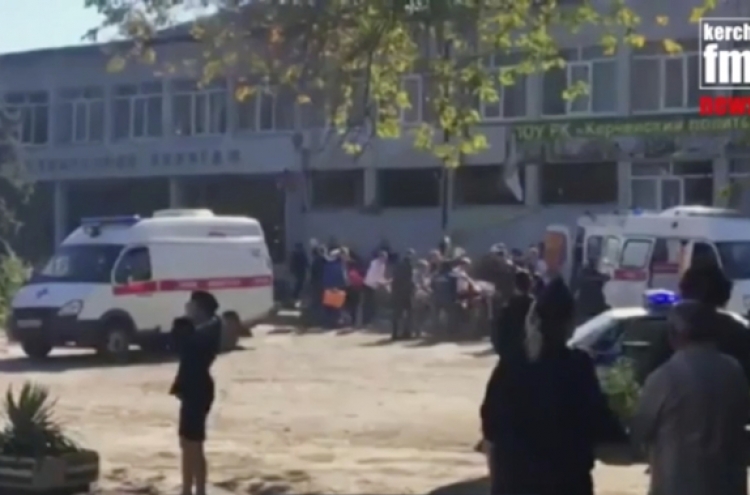Explosive device kills 10, injures dozens at Crimean college