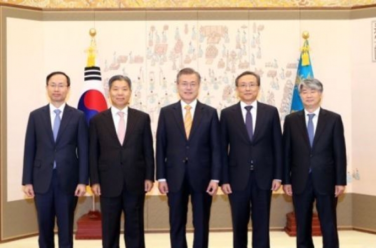 President Moon appoints 3 new Constitutional Court justices