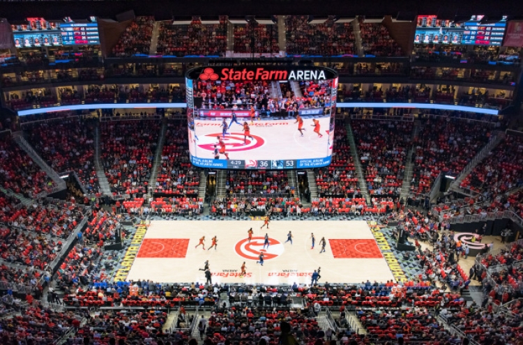 [Photo News] Samsung lights up Atlanta Hawks' home arena