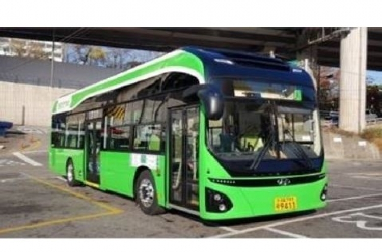 Electric city buses start running in Seoul