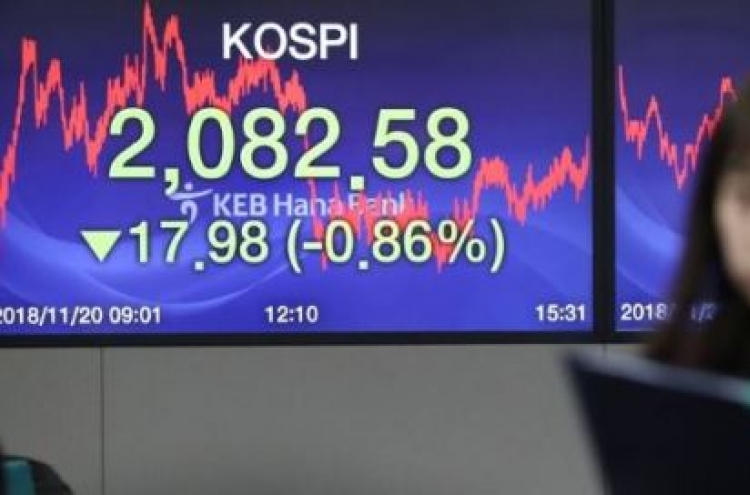 Seoul shares close lower, tracking Wall Street