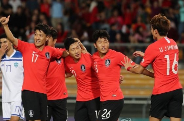 S. Korea demolish Uzbekistan 4-0 in football friendly