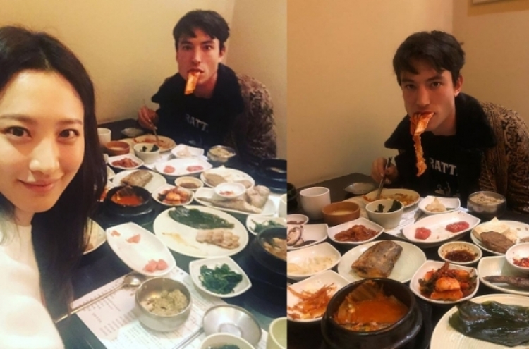 Ezra Miller spotted with Claudia Kim in Seoul