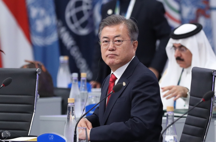 Moon calls for world support for nuclear-free Korea at G-20 summit