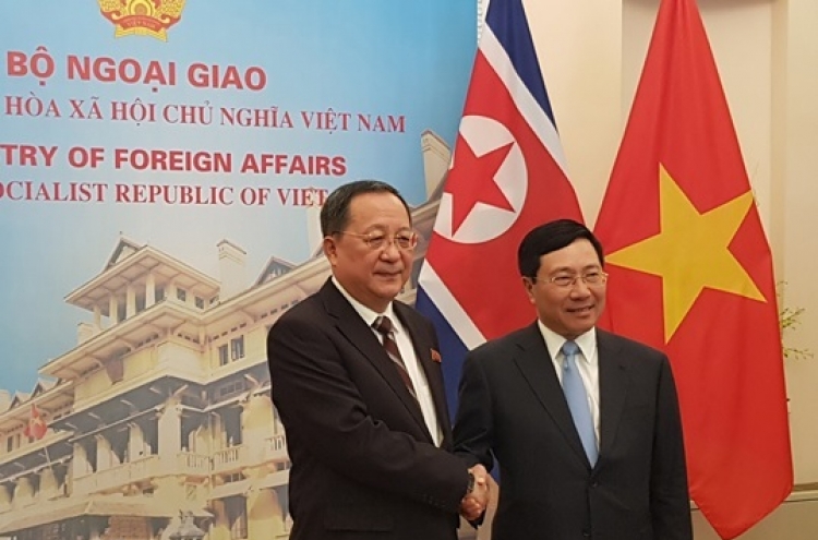 N. Korean FM visits Vietnam to discuss bilateral ties