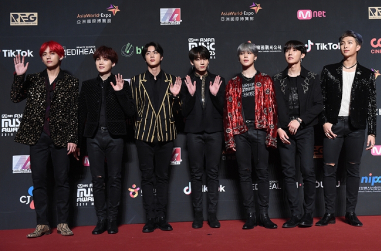BTS tops nat'l survey on best recording artists of 2018
