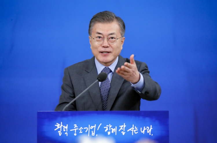 Moon to hold second meeting with corporate community