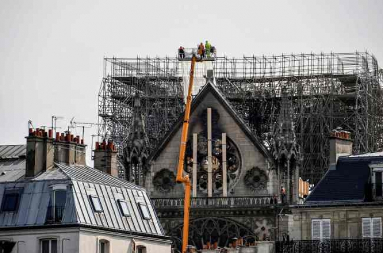 All Notre-Dame paintings to be removed as officials head inside