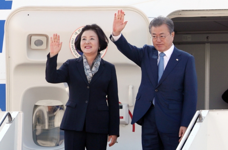 S. Korean president heads home after 3-nation trip to Central Asia