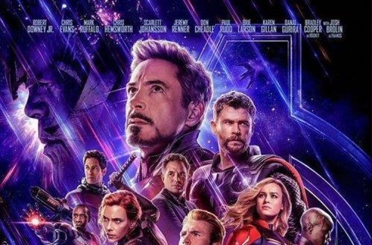 'Avengers: Endgame' tops 3 mil. viewers on 3rd day in South Korea