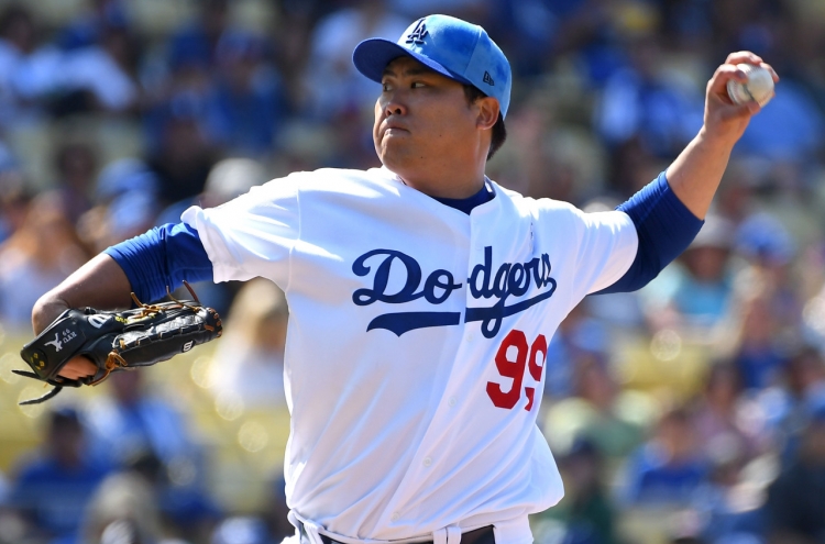 Dodgers' Ryu Hyun-jin settles for 2nd straight no-decision