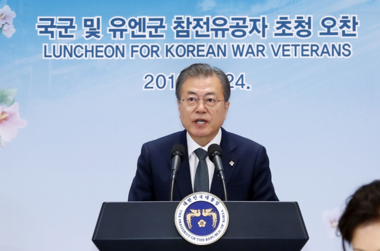 Moon vows efforts to prevent another war in Korea
