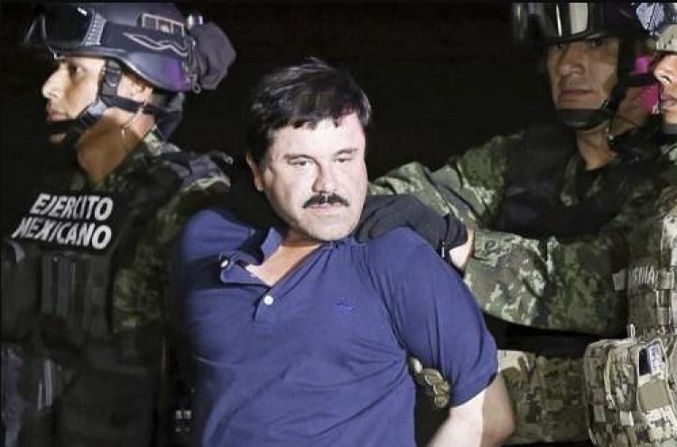 멕시코 '마약왕' 구스만에 종신형…14조8천억 추징