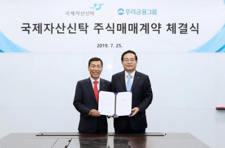 Woori acquires Kukje Asset Trust to beef up nonbanking sector