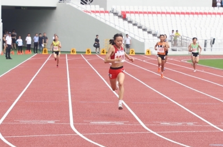 양예빈, 한국 여자 400ｍ 중학생 기록 29년 만에 경신…55초29 (종합)