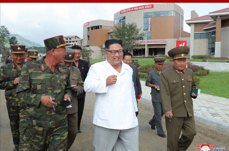 N. Korean leader visits resort construction site